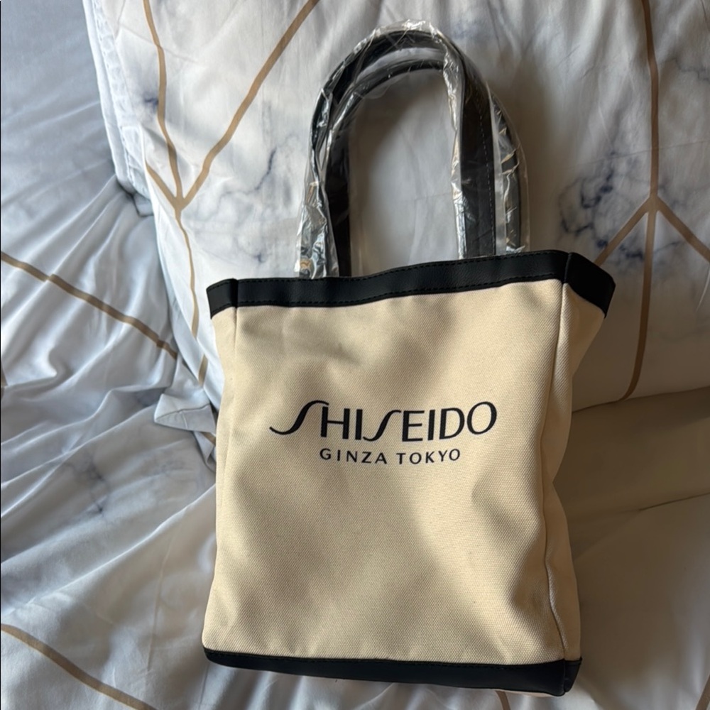 Shiseido Beige small Tote Bag